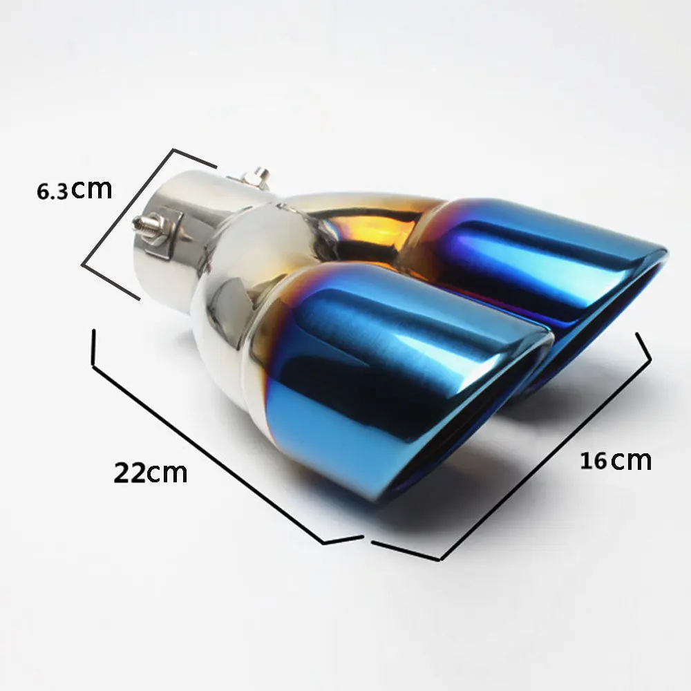 63 мм авто глушитель наконечник модифицированный автомобильный Стайлинг