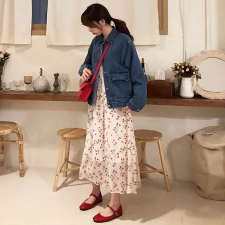 Новинка, S-XL, весеннее женское платье, повседневное, бохо, OL, повседневное, шифоновое, с принтом, с длинным рукавом, женское платье, Robe femme Vestido