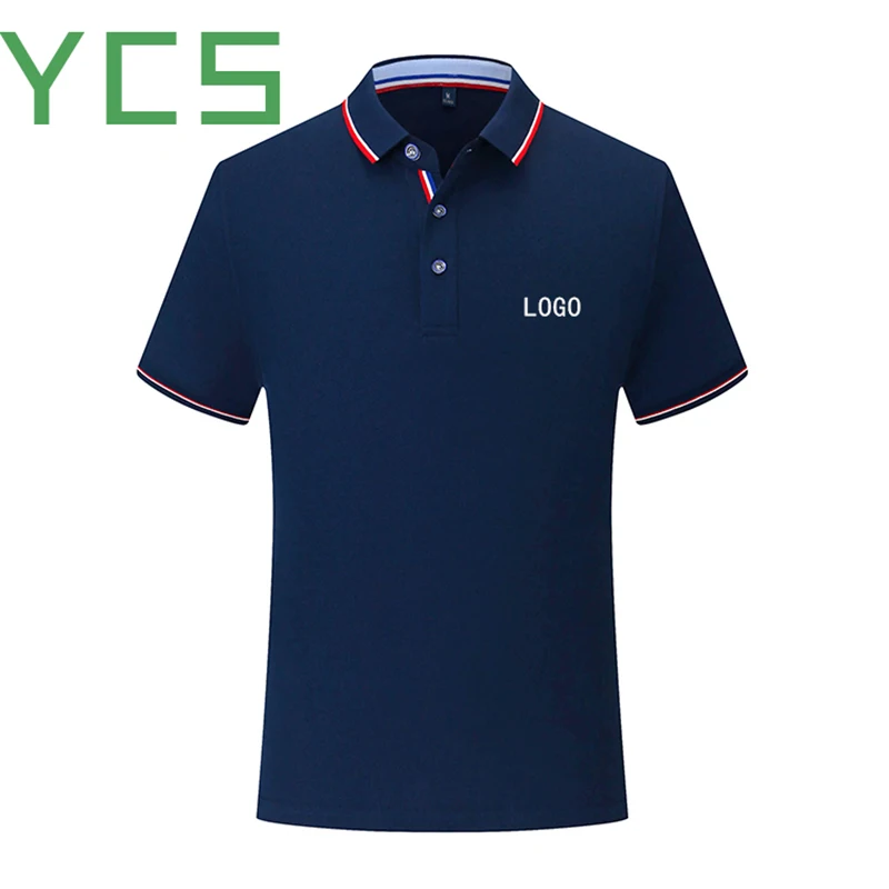 Рубашка поло YCS Store мужская с вышивкой/цифровым/шелковым принтом и вашим