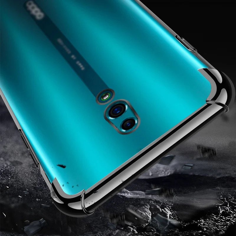 

Ultra Slim Clear Soft Shockproof Phone Cover For OPPO Reno Transparen Air Cushion Shockproof Soft Case For OPPO Reno Cases Shell