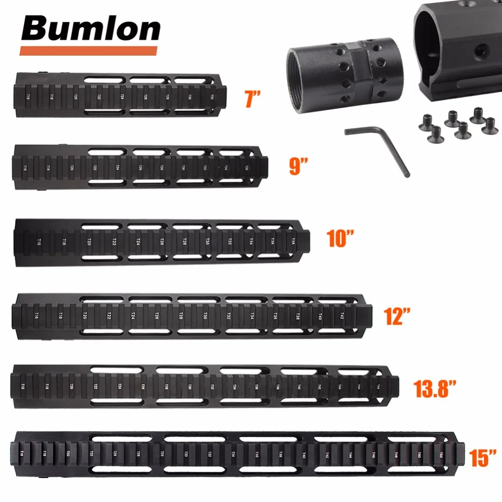 7 &quot9&quot 10 &quot12&quot 13 5 &quot15&quot AR15 Бесплатная Keymod ствольная накладка Пикатинни Rail
