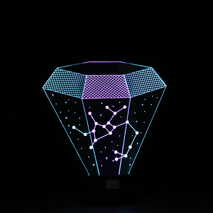 Новинка Luminaria 3D светодиодный Ночной светильник со стрелами сенсорный 7 цветов