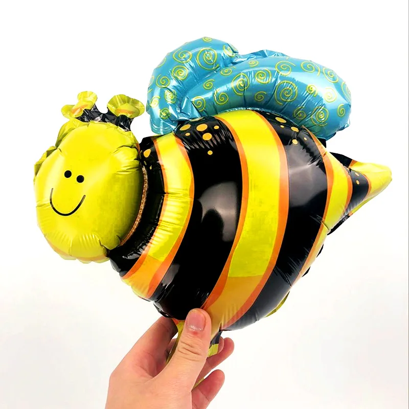 16inch bee 1pcs KAMMIZAD воздушные шары из фольги в виде пчелы белый/желтый латексные шары набор пчелы домашнее животное День рождения украшение свадьбы/Хэллоуин/Рождество - Цвет: 16inch bee 1pcs