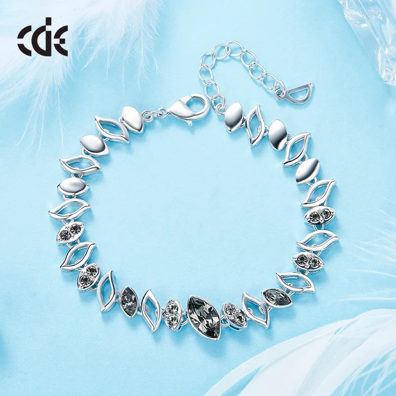 Cdyle Embellished with crystal Luxury Bracelet Women Bracelets &amp Bangle Trendy Blue Purple Color Option Chic | Украшения и