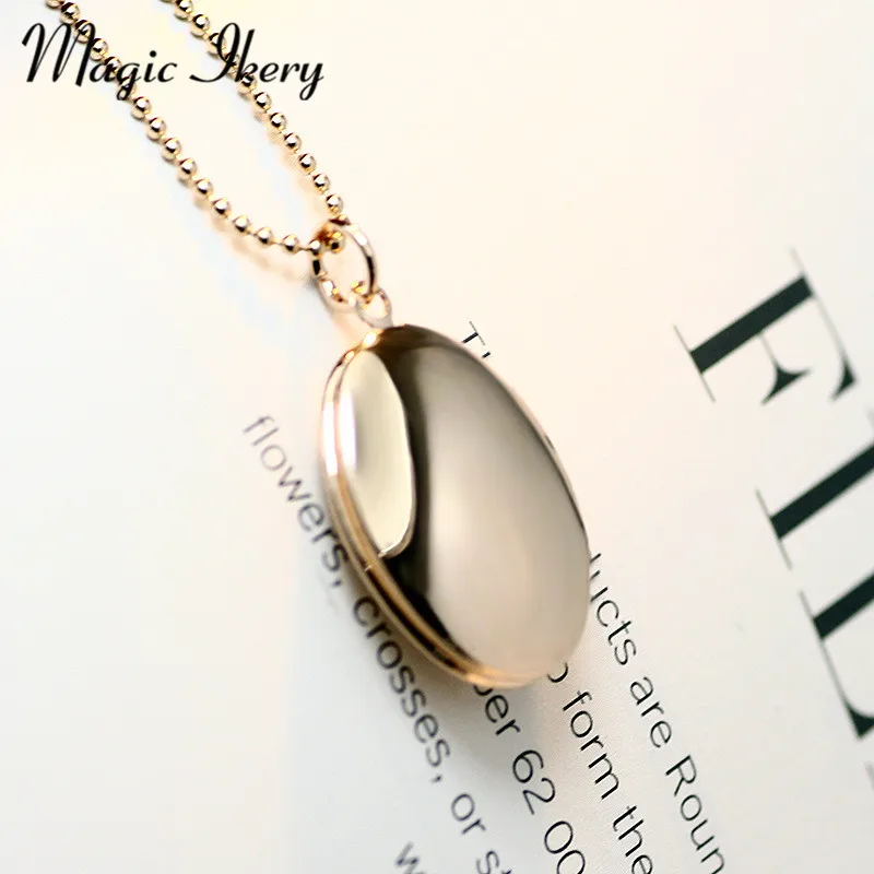 Магия Ikery круглая фотография память плавающий медальон кружевное ожерелье