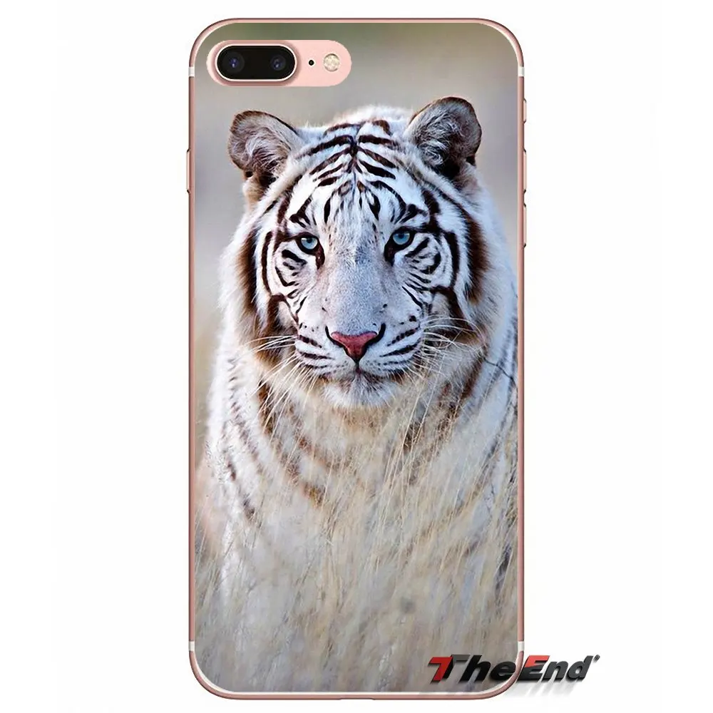 images 11 Для iPhone X 4 4S 5 5S 5C SE 6 6 S 7 8 плюс samsung Galaxy J1 J3 J5 J7 A3 A5 это животное, белый тигр горящий яркий Чехол - Цвет: images 11
