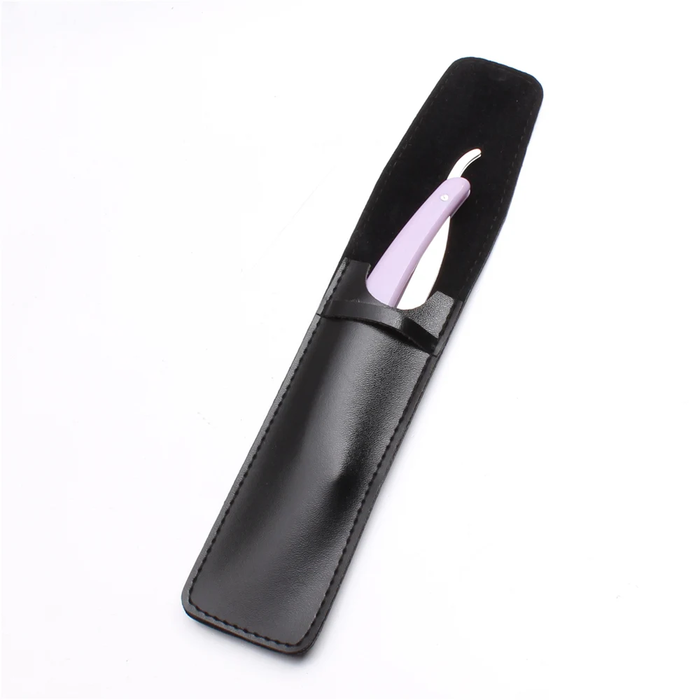 6105 Zi Add Bag 15x1,5 см, 1 набор, мужские резиновые и пластиковые прямые парикмахерские стальные бритвы, складной нож для бритья, инструменты для удаления волос+ 1 лезвие 6105 - Цвет: 6105 Zi Add Bag