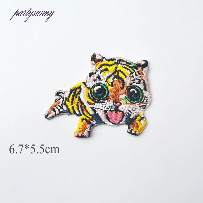 PF Animal Panda Patch Cartoon Embroidered Patches For Clothing Stripes for Clothes Kids Dress Badge Applique Applications TB179 | Дом и сад
