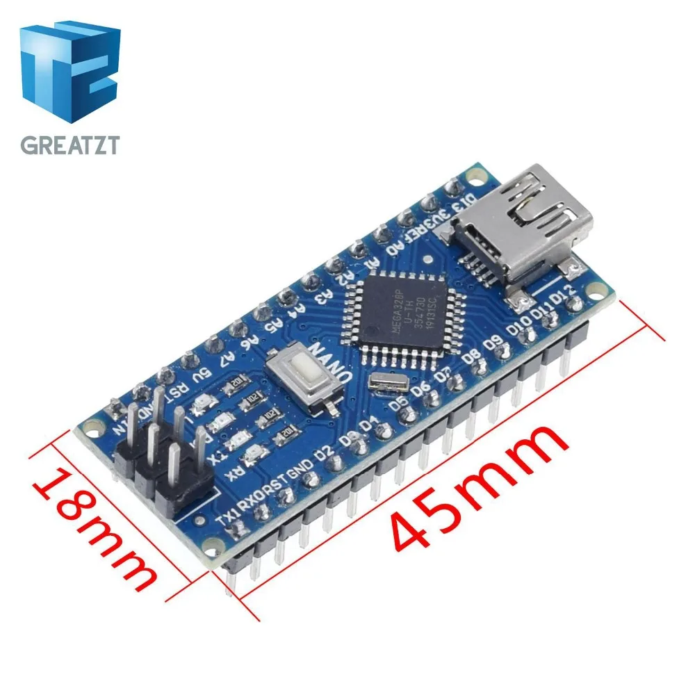 Контроллер GREATZT Nano 3,0 совместим с usb-драйвером arduino nano CH340 с кабелем NANO V3.0