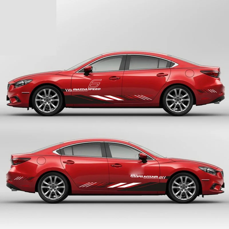 TAIYAO автомобильный Стайлинг, Спортивная наклейка для Mazda AXELA Atenza Mark Levinson, автомобильные аксессуары и наклейки, авто стикер - Название цвета: Atenza Red car