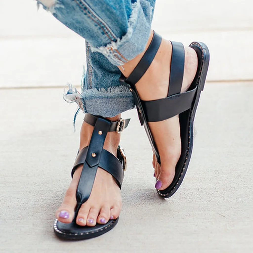 Сандалии женские с принтом змеиной кожи пляжная обувь кожаные шлепанцы