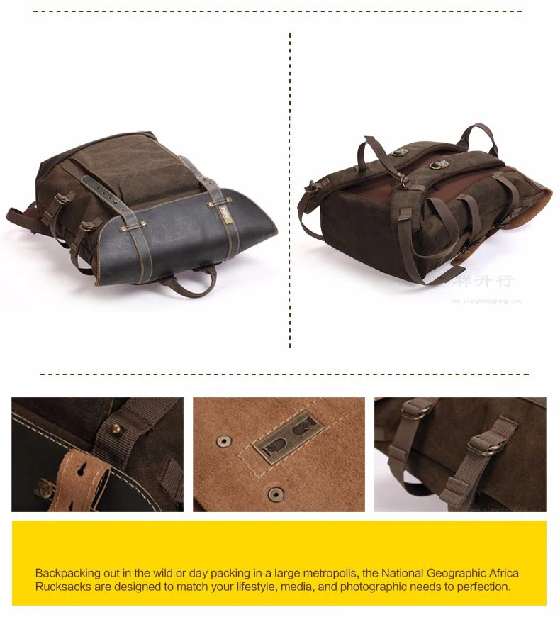Национальный Geographic Africa коллекция NG A5290 A5280, рюкзак для ноутбука, сумка для SLR камеры, холст, натуральная кожа, сумка для фото
