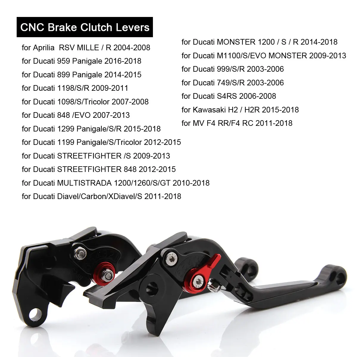 ЧПУ рычаги для Ducati 1299 1199 1198 1098 959 899 848 749 мотогонок Регулируемые складные выдвижной