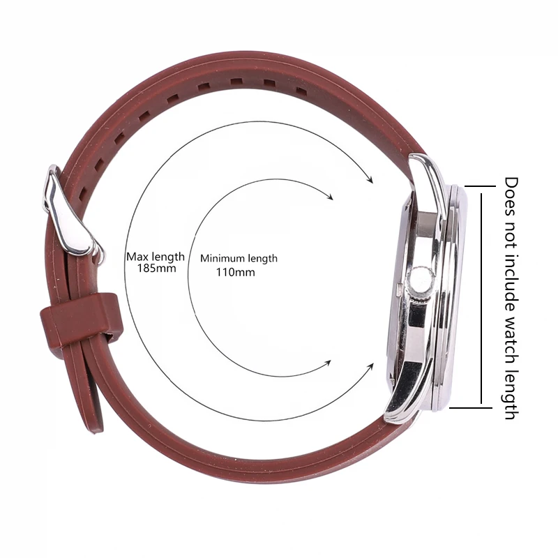 Silicone Ruber Watch Strap Band 18mm 20mm 22mm 5 Colors Watchbands Waterproof Belt Watch Accessories Quick Release Spring Bar