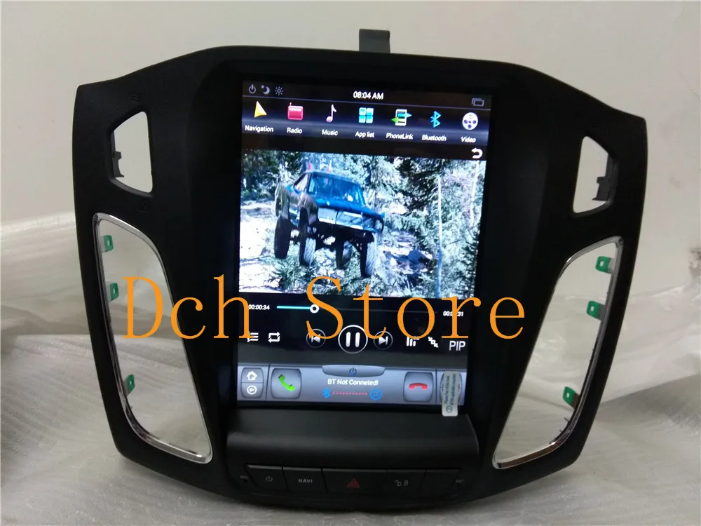 10,4 ''Tesla стиль Android 8,1 автомобильный DVD gps навигация радио плеер для Ford для Focus 2012 2013 PX6 CARPLAY стерео