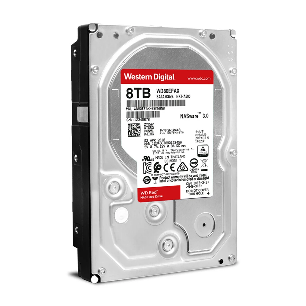 Диск WD RED Pro на 8 ТБ сетевое хранилище для жестких дисков 3 5 дюйма NAS красный 7200