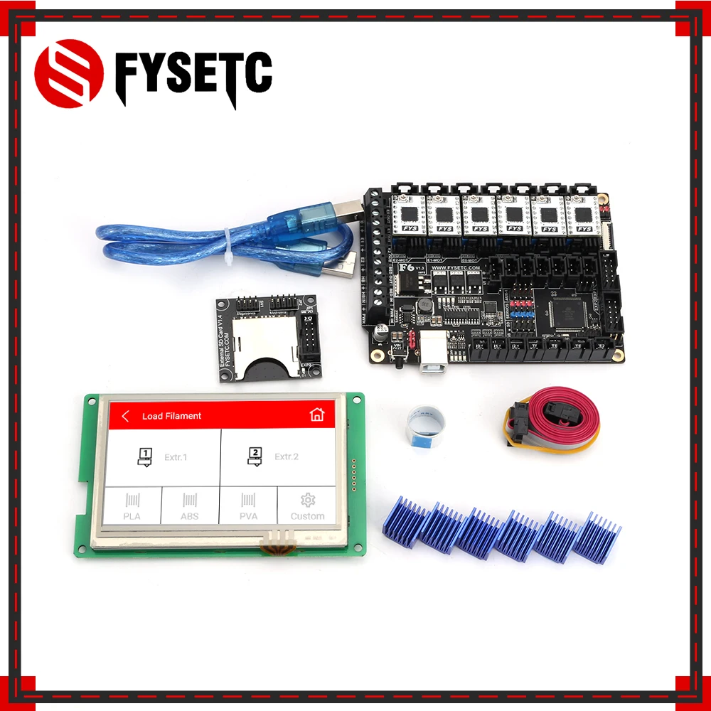 Материнская плата все в одном FYSETC F6 V1.3 + 6 шт. TB67S109 Stepsticker S109 Драйвер шагового