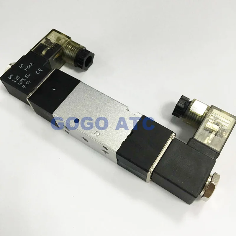 GOGO пневматический Соленоидный клапан 4V120-M5 4V120-06 двойной порт катушки M5 5/2