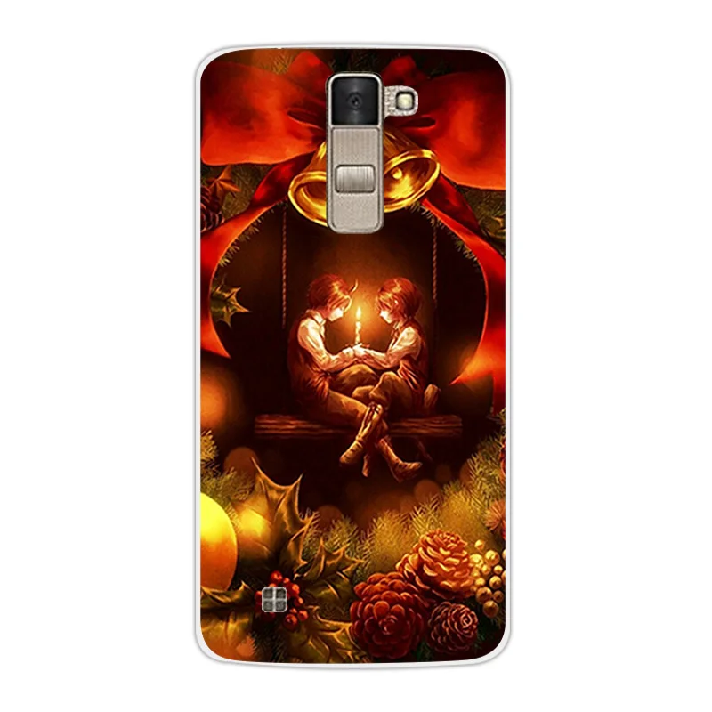 Роскошный ТПУ чехол для LG K8 Lte K350 K350E K350N дизайн для рождественского сезона 5," прозрачный корпус для K 8 телефон силиконовый чехол на заднюю панель Coque - Цвет: 19