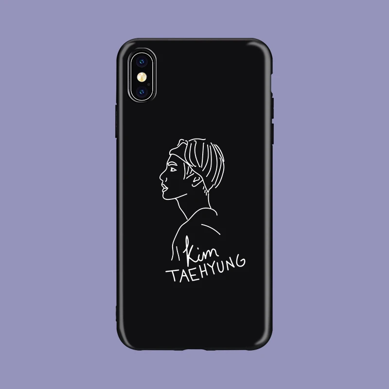 Euphoria Boys KPOP Mans мягкий силиконовый черный чехол для телефона чехол для iPhone 5 5S SE 6 6s 7 8 plus X Xs XR MAX kim namjun seokjin