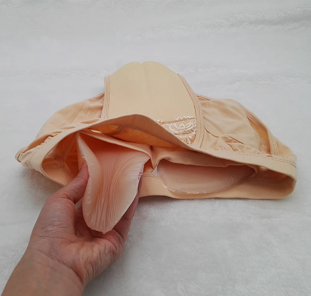 Crossdressing Мягкие Ягодицы Нижнее белье Gaff верблюд Toe TG Ложные трусики вагина