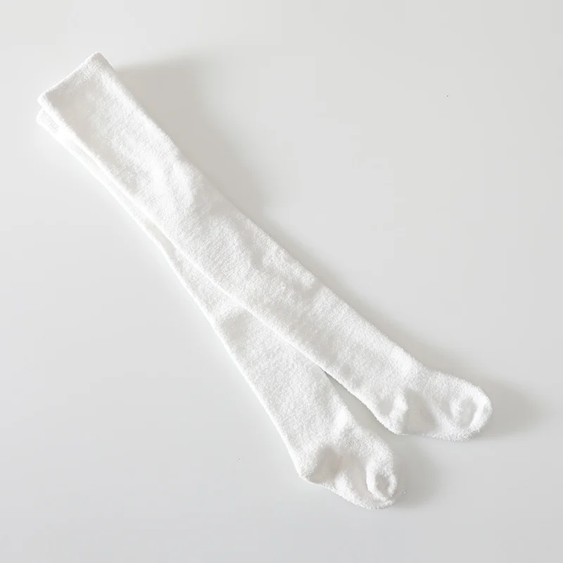 white Muslinlife/Роскошная флисовая одежда в Корейском стиле; плотные теплые детские зимние колготки; удобные теплые плотные От 0 до 8 лет для девочек - Цвет: white