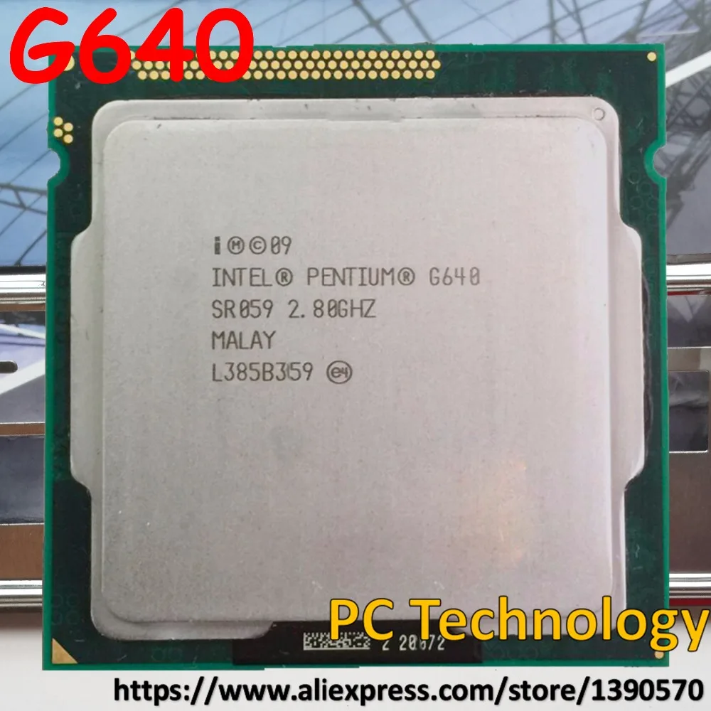 Оригинальный процессор Intel PENTIUM G640 2 8 ГГц 3M LGA1155 65 Вт Настольный двухъядерный