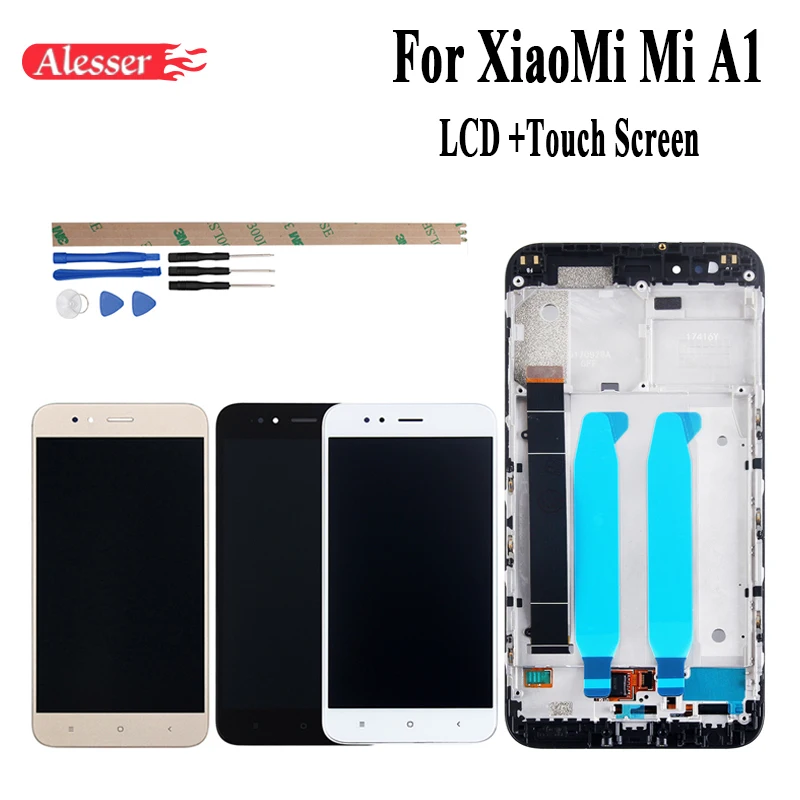 Alesser для XiaoMi Mi A1 ЖК дисплей и сенсорный экран + рамка в сборе запасные части 5