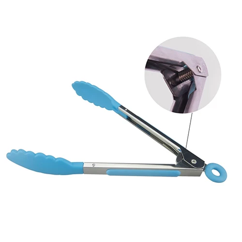 Горячая распродажа! Силиконовые термостойкие зажимы щипцы для приготовления