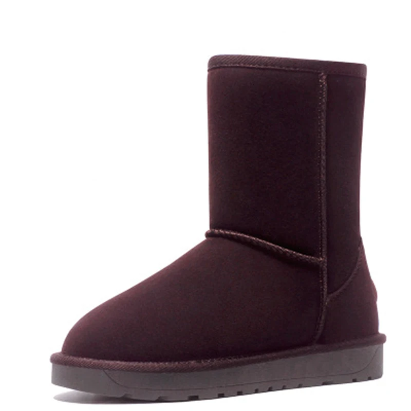 Zapatos mujer/Женская обувь с круглым носком, зимние сапоги, новые зимние сапоги на молнии, женская обувь, женская теплая Классическая обувь