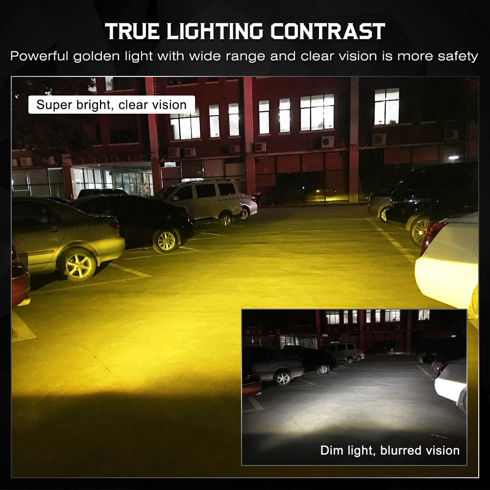 NOVSIGHT авто светодиодный лампы для передних фар H4 светодиодный H7 H1 H3 H11 H13 9005 9006 9007 72 Вт 12000lm12, 000 об./мин. стайлинга автомобилей 3000K Золотой современные настенные светильники