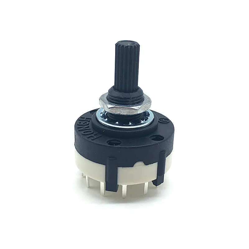 

5 шт. RS26, 1 полюс, 12 позиций, выбираемый диапазон, поворотный переключатель каналов, длина ручки 20 мм с ручкой