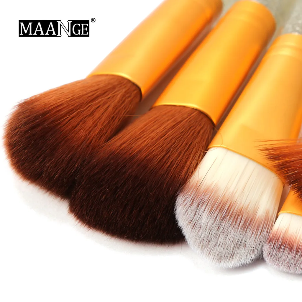 Модный 18 шт Блестящий набор кистей для макияжа инструменты косметический