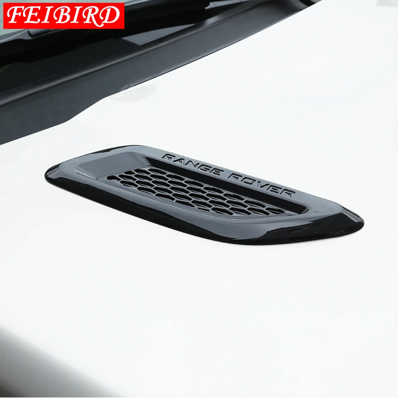 Engine hood air gills outlet vent cover trim sticker for range rover evoque freelander 2 discovery 4 sport accessories | Автомобили и