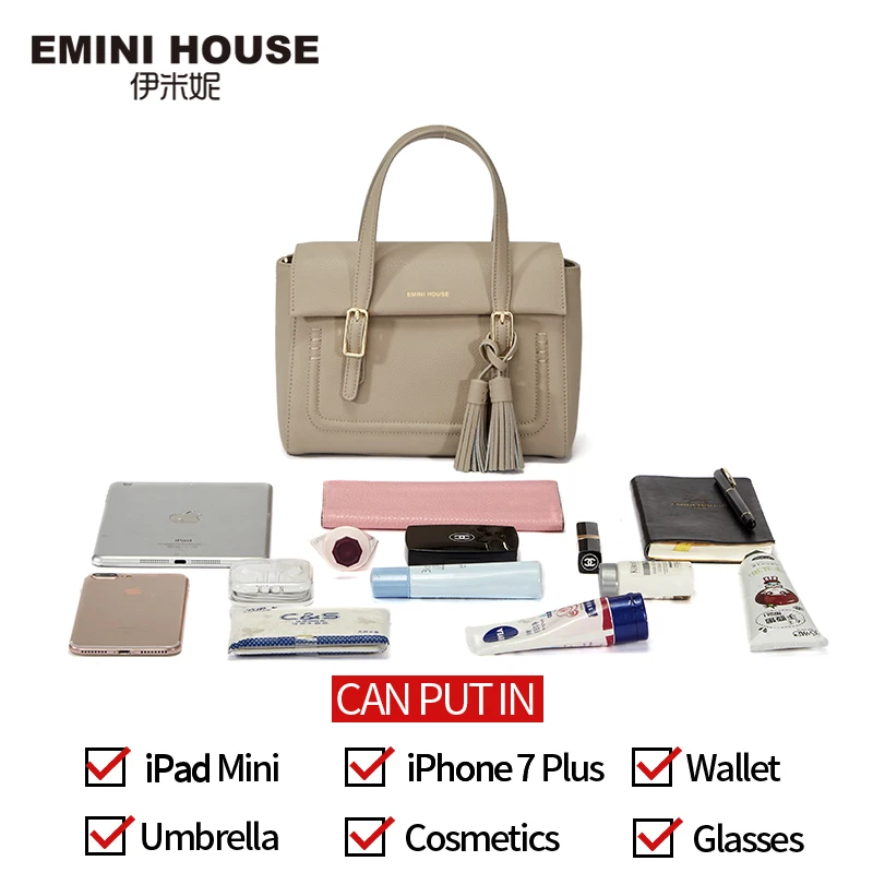 EMINI HOUSE сумки с кисточками для женщин 2018 роскошные женские дизайнерские спилок