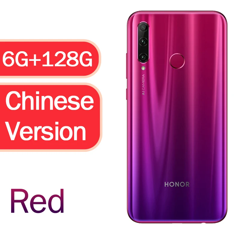 honor View 20 NFC мобильный телефон honor V20 жидкостное охлаждение Kirin 980 Android 9,0 6,4 дюймов экран 4000 мАч смартфон - Цвет: 6G 128G Red