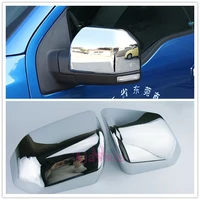 2015 2016 2017 door mirror cover overlay trim panel frame garnish chrome car styling for ford f150 accessories