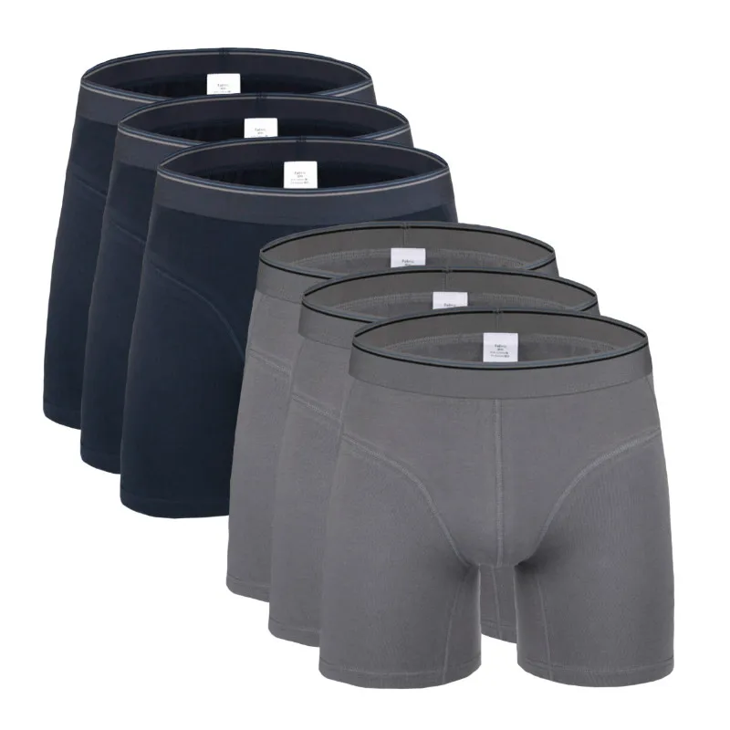 6Pcs 2494B Mix B22 6 шт./лот Качественный хлопок мужские трусы плюс Размеры 7XL - Цвет: 6Pcs 2494B Mix B22
