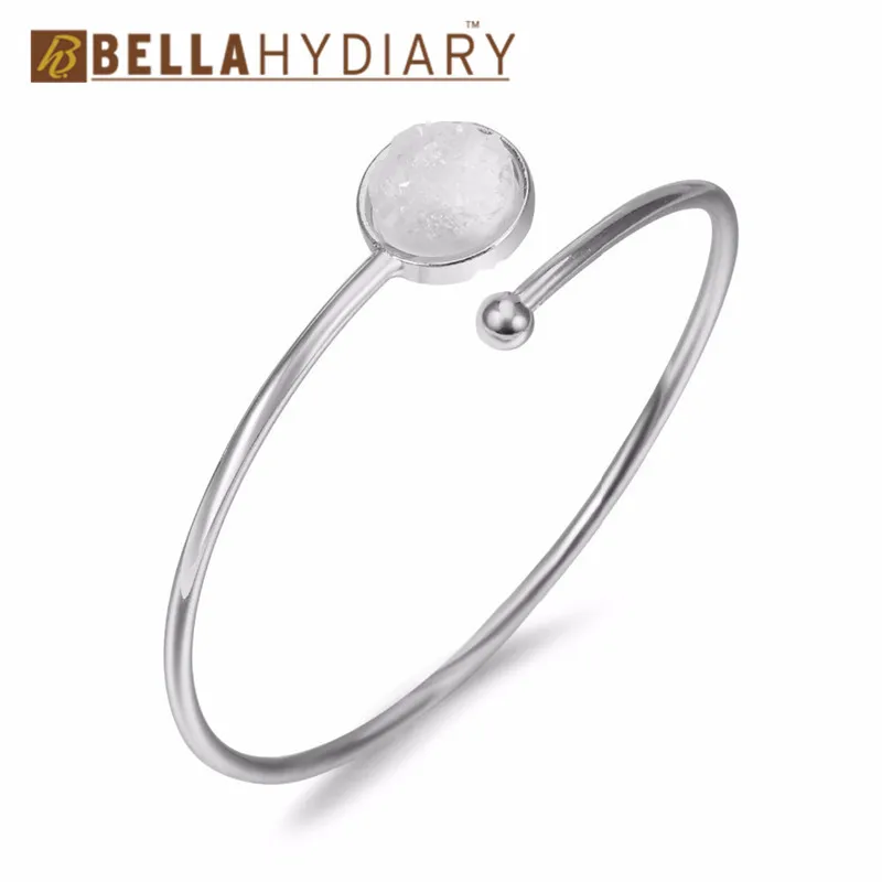 Bijoux, Европейский геометрический круглый, из смолы, Druzy, винтажное ювелирное изделие, ассиметричная ручная манжета, регулируемый браслет для женщин, браслеты Bileklik