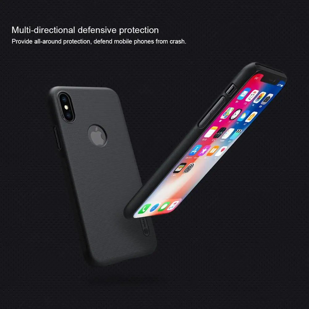Чехол Nillkin для iPhone X XR XS Max суперматовый защитный чехол телефона Матовый Жесткий
