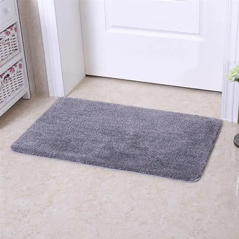 1 шт. коврик для ванной серый нескользящий водопоглощающий ковер комнаты подарок