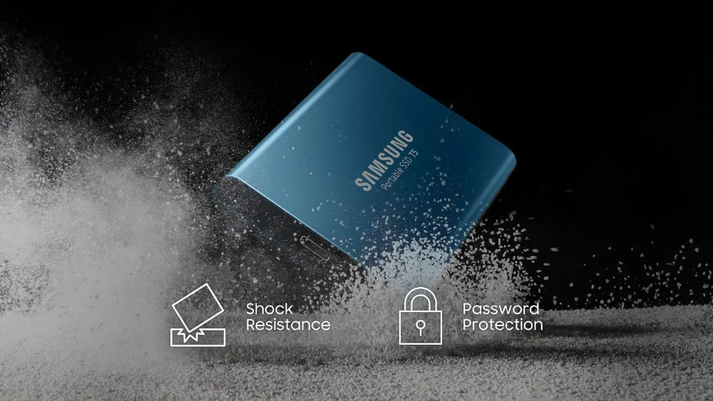 SAMSUNG T5 внешний SSD USB3.1 Gen2(10 Гбит/с) 250 ГБ 500 Гб жесткий диск внешний твердотельный 1 ТБ 2 ТБ HDD диски для ноутбука планшета