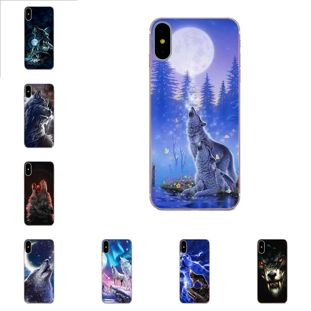 Мягкий чехол для Galaxy A3 A5 A7 On5 On7 2015 2016 2017 Grand Alpha G850 Core2 Prime S2 I9082 Howling Wolf Pictures |