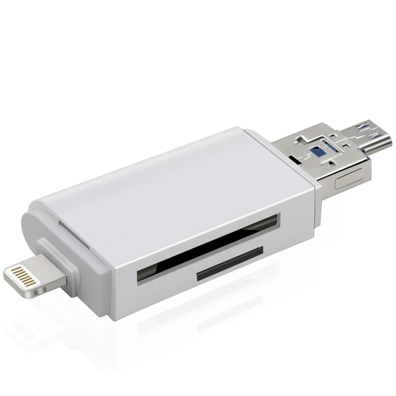 Kismo высокоскоростной USB3.0 кард-ридер Micro SD TF карта OTG USB адаптер для iPhone 5 6 7 8 X Android