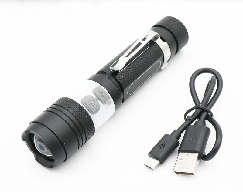 Многофункциональный 6000лм T6 COB светодиодный USB фонарик точечная лампа IPX4 водонепроницаемый мощный портативный масштабируемый походный фонарь