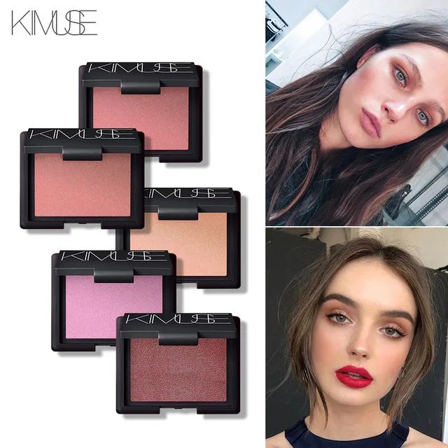 KIMUSE брендовые Румяна запеченные для щек лица стойкая палитра зеркальная