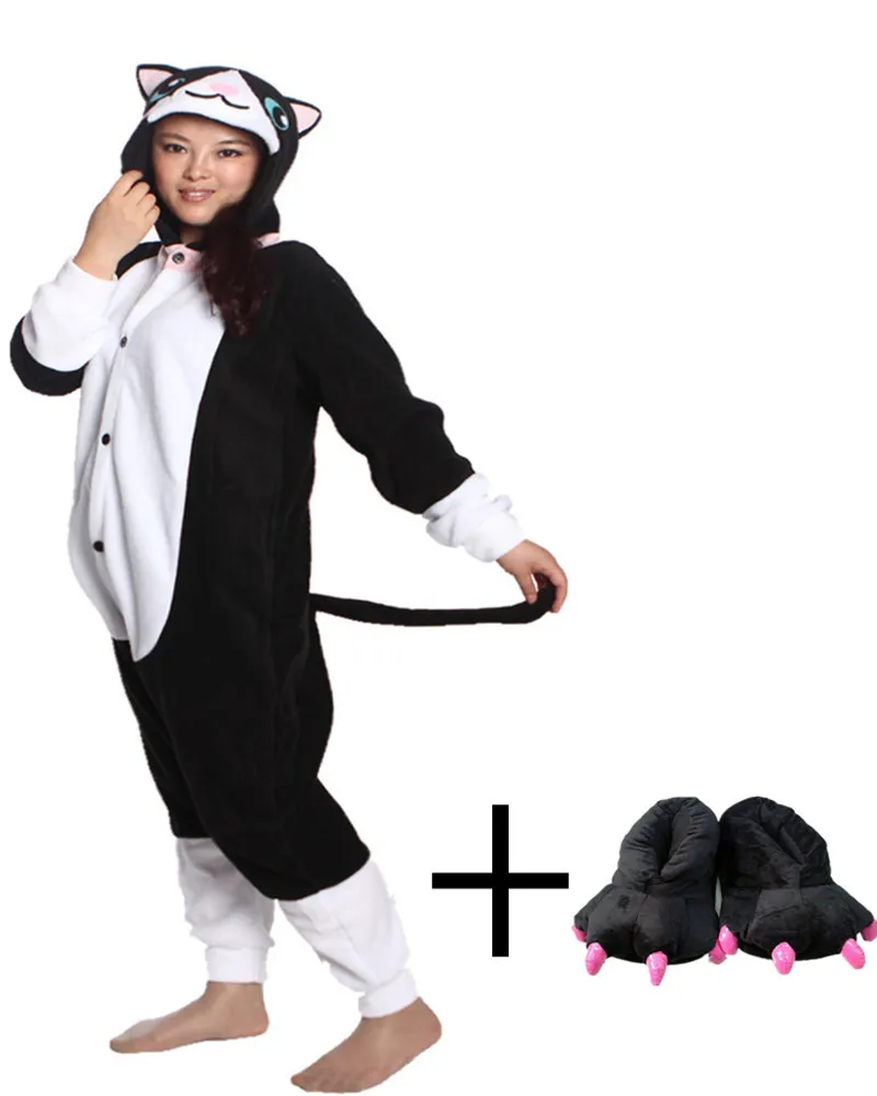 Новый Фантастический комбинезон унисекс зимняя флисовая пижама с длинными