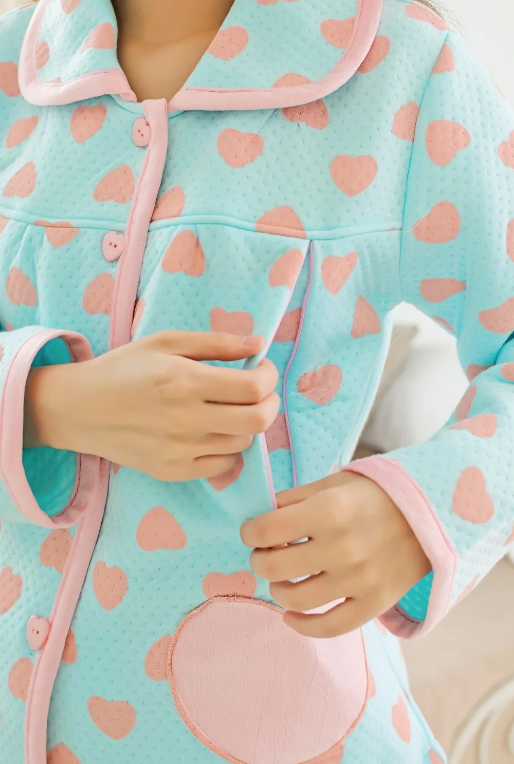Happyisland Femme enceinte пижамы Зима Maternidade грудного Вскармливания Пижамы Для женщин hamile gecelik Vestidos Pijama для Беременность