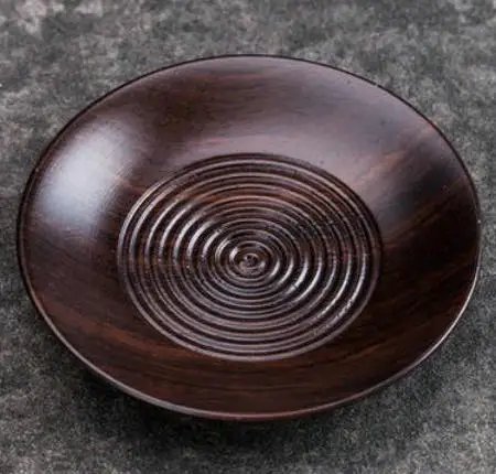 No.1- 6pcs "Король Чай Mall" Ebony/бамбуковая чайная чашка коврик(No.1-№ " 6 шт./компл." № " 4 шт./компл." для китайское кун-фу Cha, чай чайные наборы подарки - Цвет: No.1- 6pcs