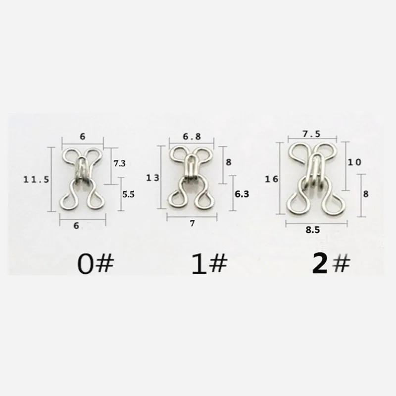 Оптовая продажа 1/2 пар/партия 0/# металлический крючок + юбка Бюстгальтер для брюк